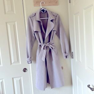 NWOT Forever21 Lilac trench coat